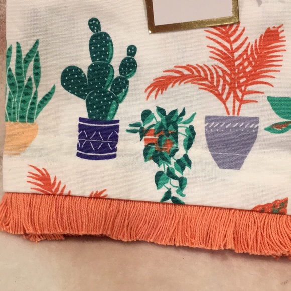 House Plant Designer Kitchen Tea Towel NWT Paper Source Cotton 20”x28” - Picture 3 of 12